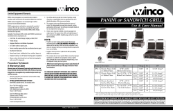 PANINI or SANDWICH GRILL