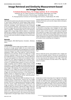 Image Retrieval and Similarity Measurement based on