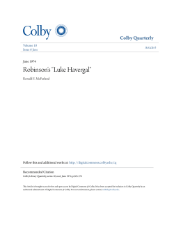 Robinson`s "Luke Havergal"