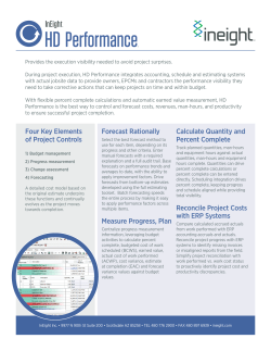 Forecast Rationally Measure Progress, Plan Calculate Quantity and