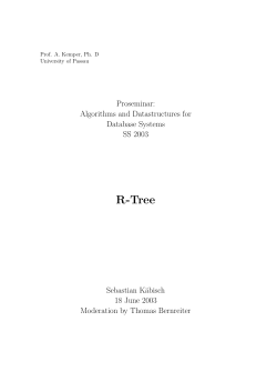 R-Tree - COW :: Ceng