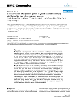 Co-expression of adjacent genes in yeast cannot be simply