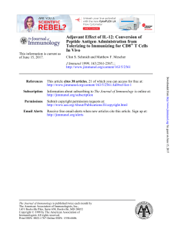 Adjuvant Effect of IL-12: Conversion of Peptide Antigen