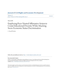 Employing Race-Neutral Affirmative Action to Create Educational