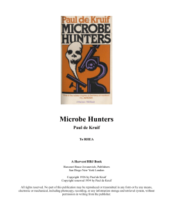 Microbe Hunters - Paul De Kruif