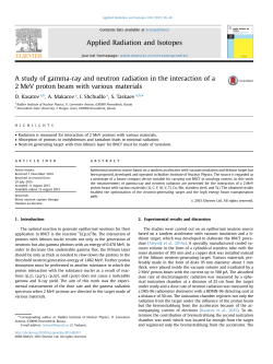 A study of gamma-ray and neutron radiation in the interaction of a