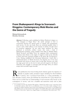 From Shakespeare`s Kings to Scorsese`s Kingpins