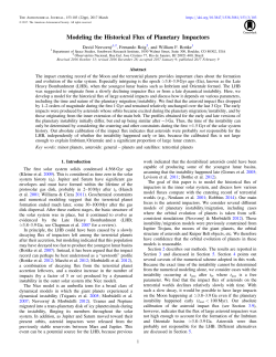 Modeling the Historical Flux of Planetary Impactors