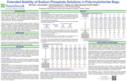 Stability of Sodium Phosphate