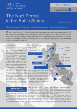 The nazi period in the Baltic states