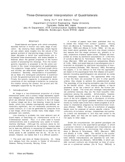 Three-Dimensional Interpretation of Quadrilaterals