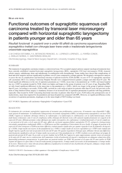 FULL TEXT - Acta Otorhinolaryngologica Italica