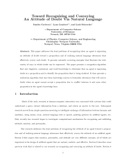 Toward recognizing and conveying an attitude of