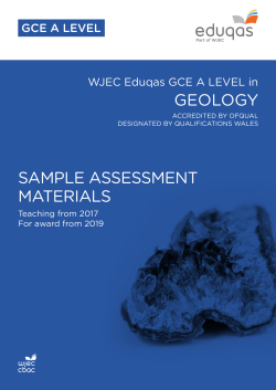 geology sample assessment materials