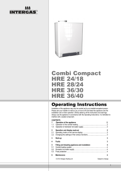 Combi Compact HRE 24/18 HRE 28/24 HRE 36/30 HRE 36/40