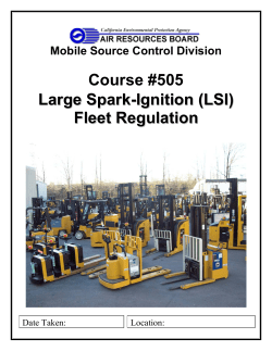 Fleet Regulation - Big Joe Handling Systems