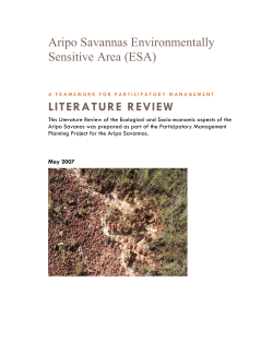 Aripo Savannas Environmentally Sensitive Area (ESA