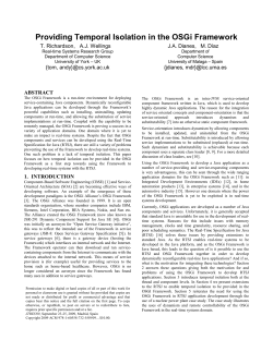 Providing Temporal Isolation in the OSGi Framework