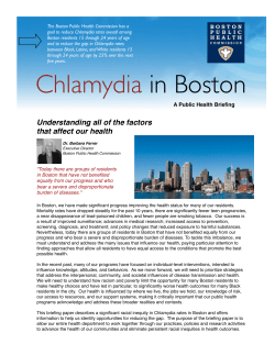 Chlamydia in Boston - Boston Public Health Commission