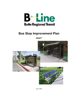 Bus Stop Improvement Plan - B-Line