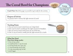 The Cereal Bowl for Champions