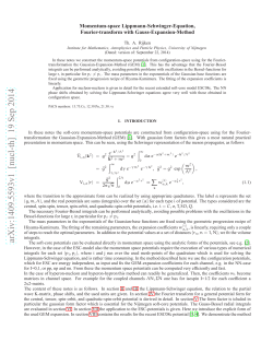 Momentum-space Lippmann-Schwinger-Equation, Fourier