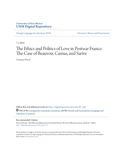 The Ethics and Politics of Love in Postwar France