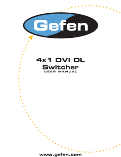4x1 DVI DL Switcher