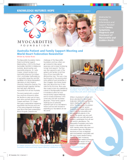 Fall 2014 - Myocarditis Foundation