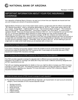 important information about your fdic insurance coverage
