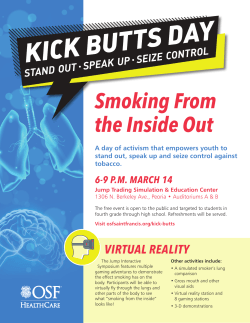 Kick Butts Day: Stand Out - Speak Up