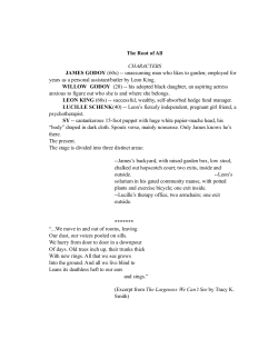The Root of All CHARACTERS JAMES GODOY (60s) -