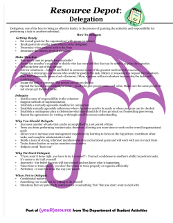 Delegation - Brandeis University