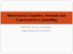 Behavioural Counselling