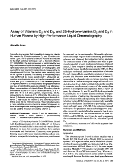 Assay of Vitamins D2 and D3, and 25
