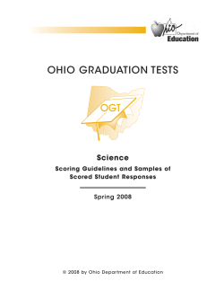 ohio graduation tests - Ohio Department of Education