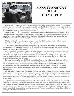 montgomery bus boycott