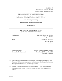 2015 LSBC 07 - The Law Society of British Columbia