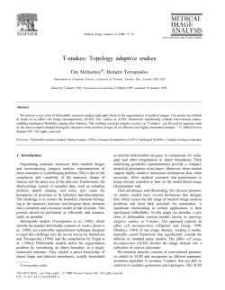 T-snakes: Topology adaptive snakes