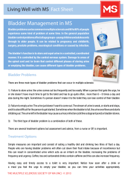 Bladder Management in MS