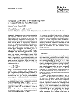 Formation and control of optimal trajectory in human multijoint arm