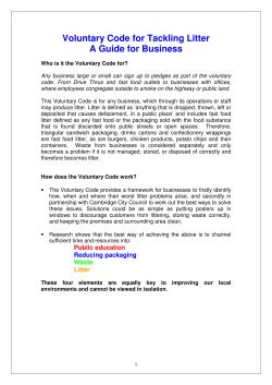 guide to the litter code