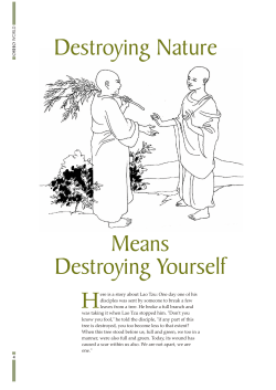 Destroying Nature Means Destroying Yourself