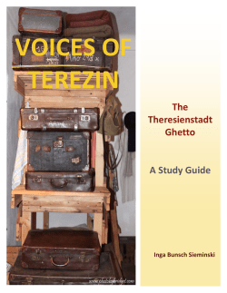 The Theresienstadt Ghetto A Study Guide