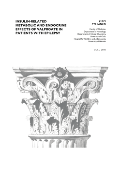 Insulin-related metabolic and endocrine effects of valproate in