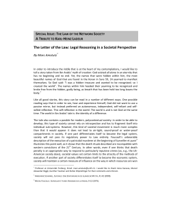 The Letter of the Law: Legal Reasoning in a Societal