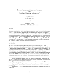 Measurement Assurance Program