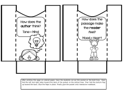 How does the author think? Tone = Mind How does the passage