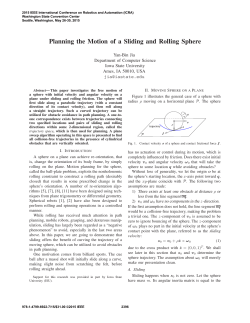 Planning the Motion of a Sliding and Rolling Sphere