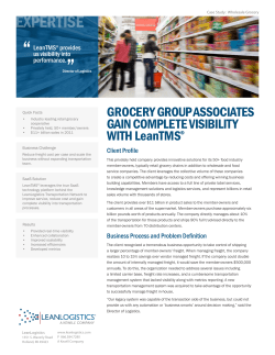 Grocery Group Associates Gain Complete Visibility